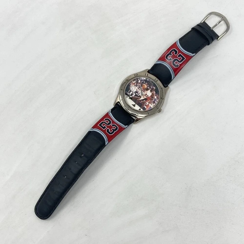Vintage Wilson Michael Jordan Watch Men 39mm Silver Tone #23 New Battery